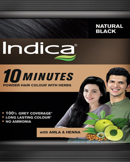 Indica Easy Hair Colour Black 18ml