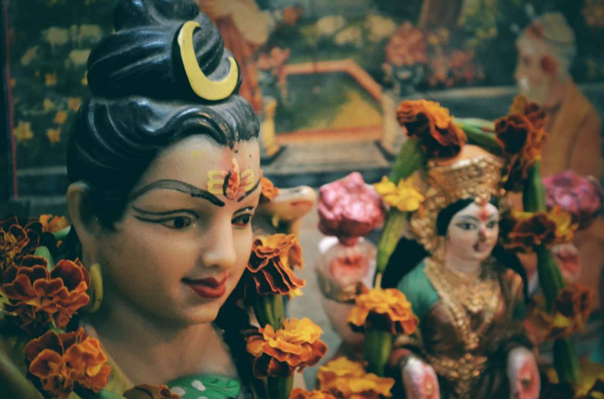 Statue of Hindu Goddess Durga Puja