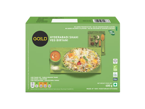 Goeld Frozen Hyderabadi Shahi Veg Biryani 400g