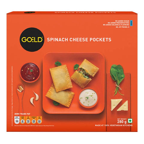 Goeld Frozen Spinach Cheese Pocket 420g