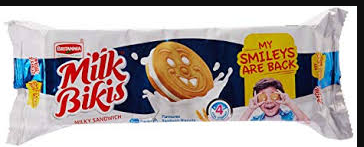 Britannia Milk Bikies Cream Sandwich 100gm