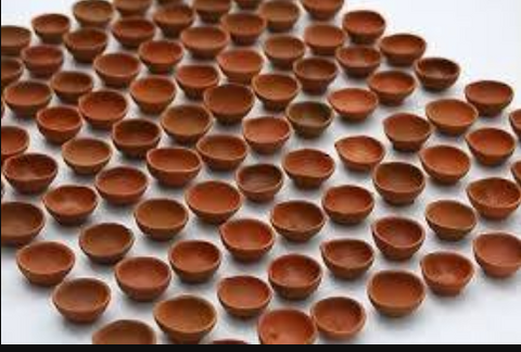 Clay Diyas Plain/ Kodiya