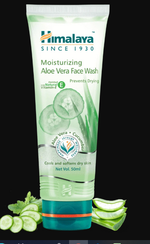 Face Wash Himalaya Gentle Hydrating Moisturising Aloe Vera 50ml