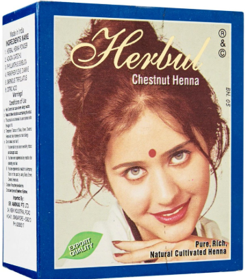 Herbul Chestnut Henna Hair Dye 60g