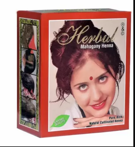 Herbul Mahogany Henna Hair Dye 60g