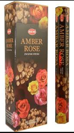 Incense Hem Hex Amber Rose