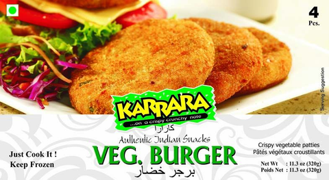 Karrara Frozen Veggie Burger 320g