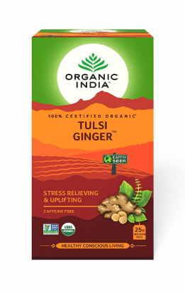 Organic Tulsi Ginger 25 Teabags