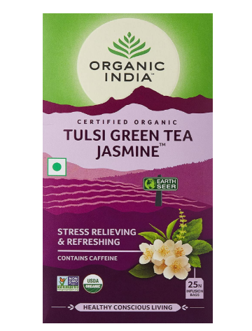 Organic Tulsi Jasmine Green 25 Teabags