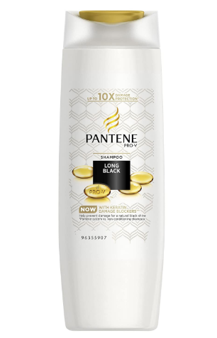 Pantene Long Black Shampoo 340ml