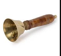 Pooja Bell with Wooden Handle (Medium)