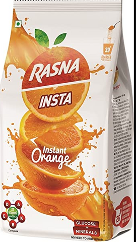 Rasna Orange Powder Zipper 500g