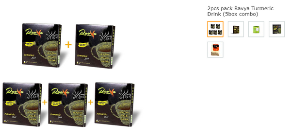 Ravya Turmeric Drink 2pcs