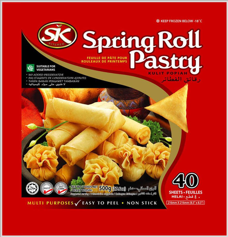 SK Frozen Springroll Pastry 500g