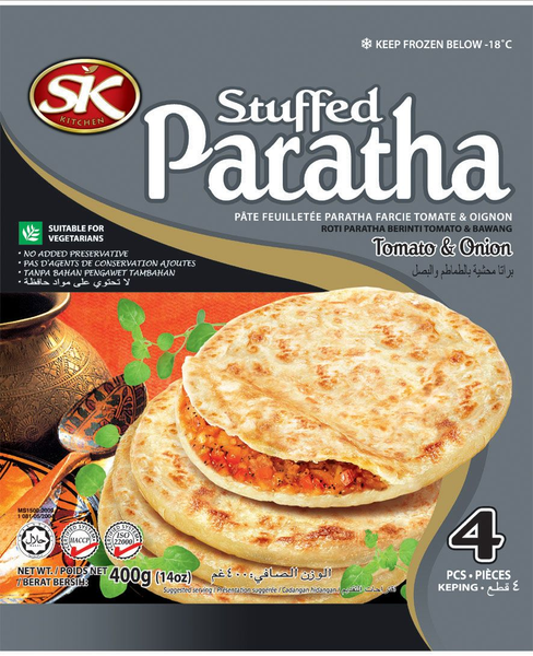 SK Frozen Stuffed Paratha Tomato & Onion (4Pcs)