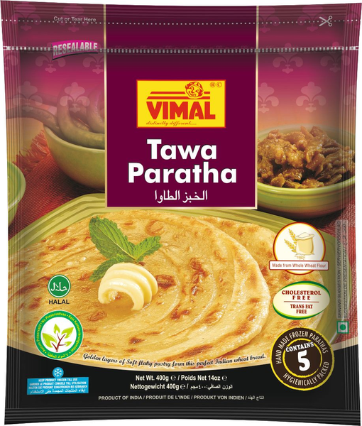 Vimal Frozen Paratha Tava/Plain 400gm